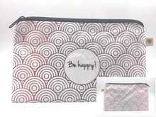 Laden Sie das Bild in den Galerie-Viewer, Be happy | Zipptäschchen div. Farben