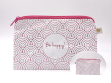 Laden Sie das Bild in den Galerie-Viewer, Be happy | Zipptäschchen div. Farben