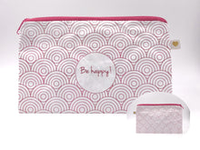 Laden Sie das Bild in den Galerie-Viewer, Be happy | Zipptäschchen div. Farben